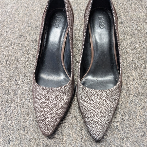 LOGO by Lori Goldstein Pointed Toe Kitten Heels BLAIR BROWN - Picture 2 of 11